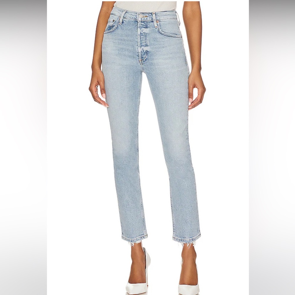 Riley High Rise Straight Crop in Dynamic size 27